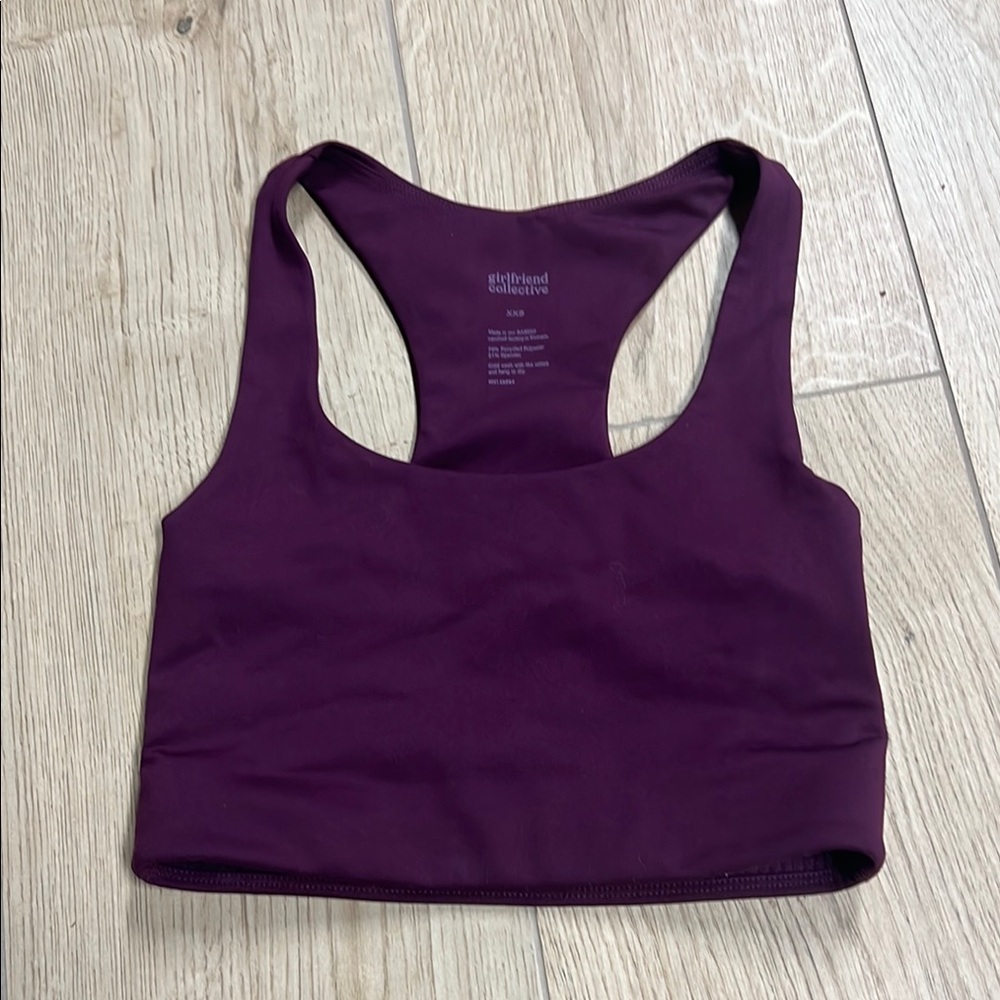 Girlfriend Collective Purple‎ Racerback Sports Bra